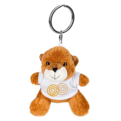 Key ring plushy bear with t-shirt for sublimation