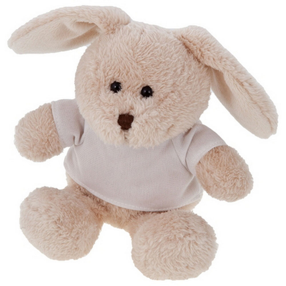 Teddy rabbit with a white T-shirt for sublimation