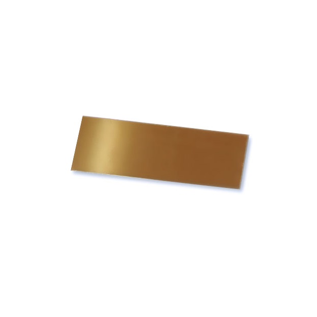 Złota tabliczka metalowa błyszcząca do termotransferu i sublimacji - 10 sztuk