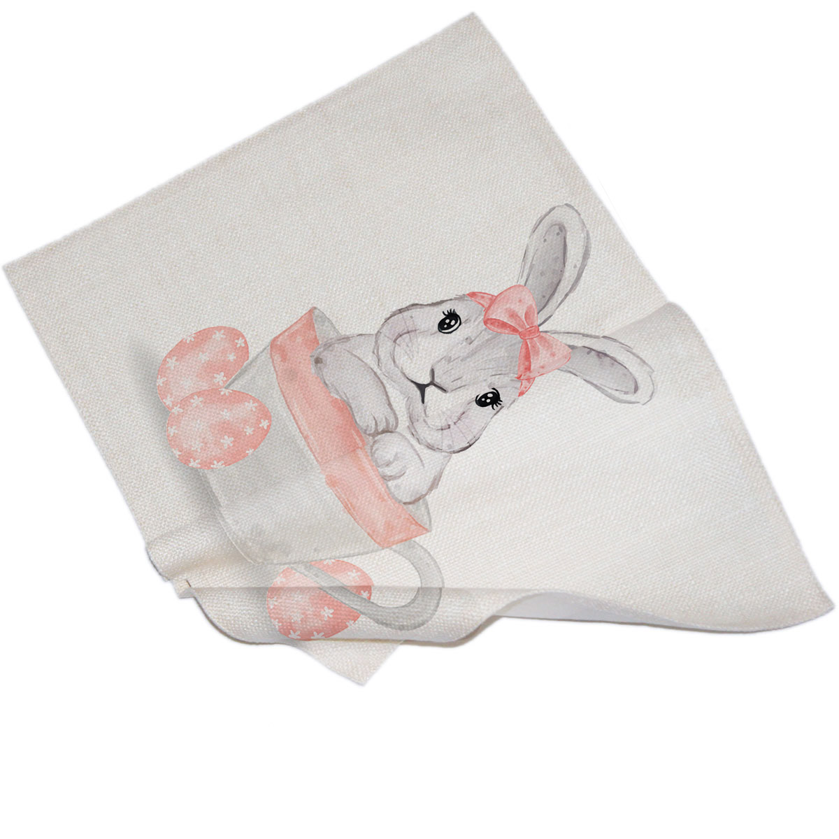 Linen table placemat for sublimation