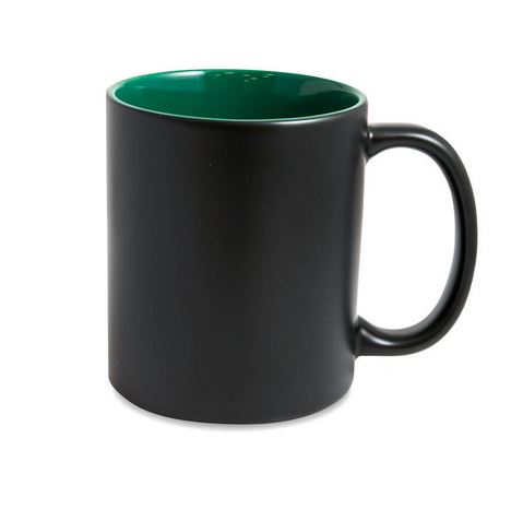 Matte color changing sublimation mug with color inside