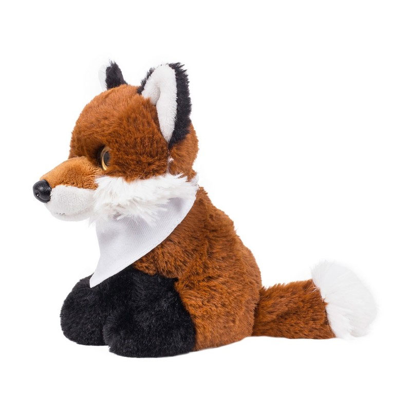 Teddy fox with a white scarf for sublimation