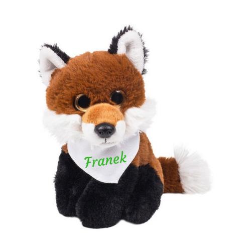 Teddy fox with a white scarf for sublimation