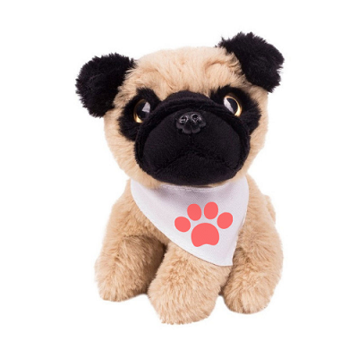 Teddy dog with a white scarf for sublimation