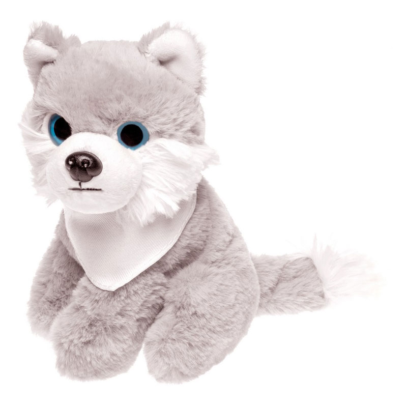 Teddy wolf with a white scarf for sublimation