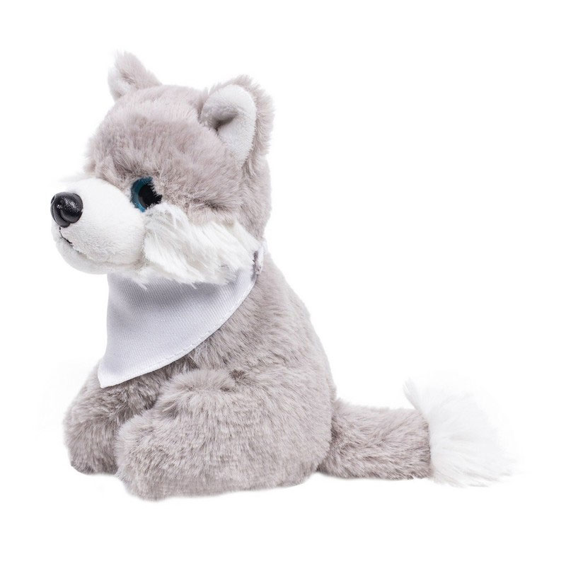 Teddy wolf with a white scarf for sublimation