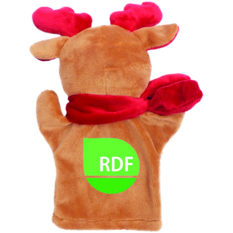 Reindeer hand puppet suitable for printing