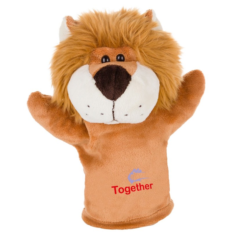 Lion hand puppet suitable for printing