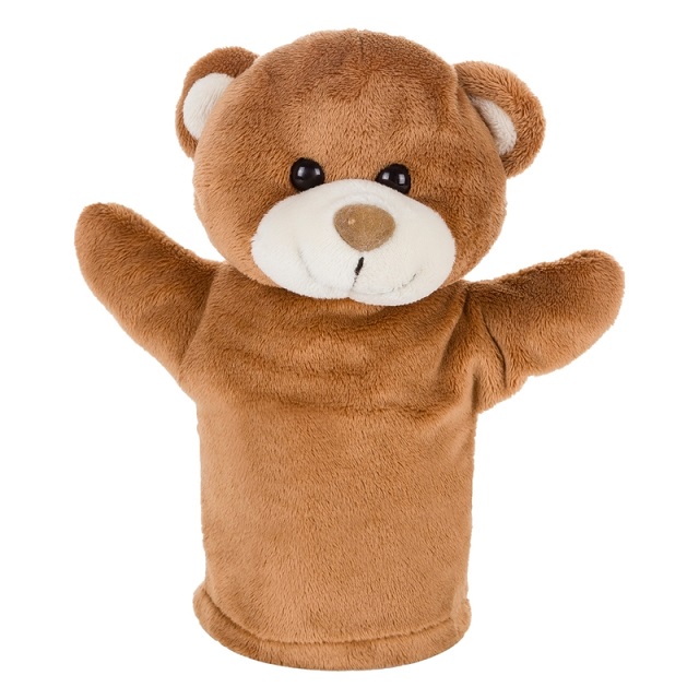 Teddy bear hand puppet suitable for printing