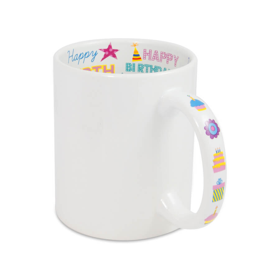 Happy Birthday mug for sublimation overprint