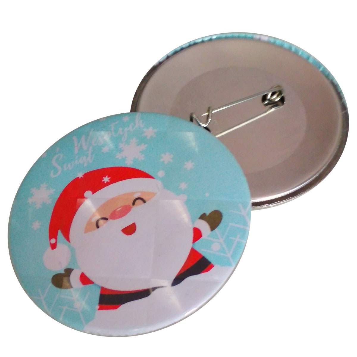 Elements for making badges with prismatic foil