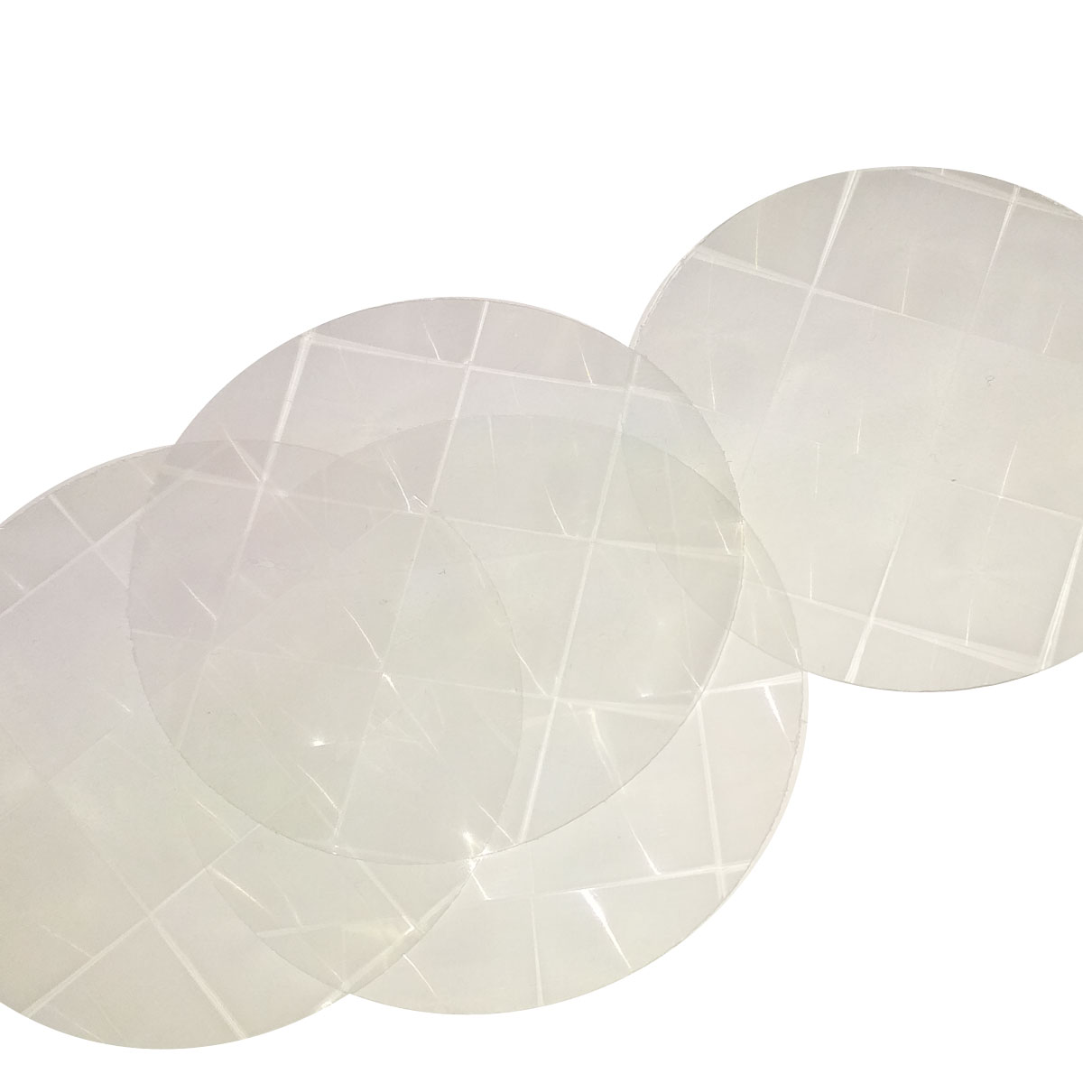 Elements for making badges with prismatic foil