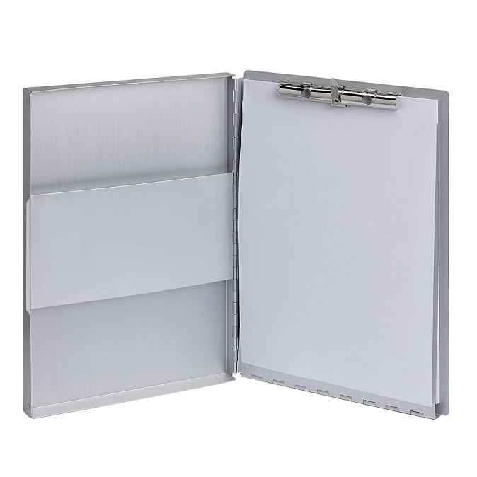 Aluminium clipboard MAULassist with storage box