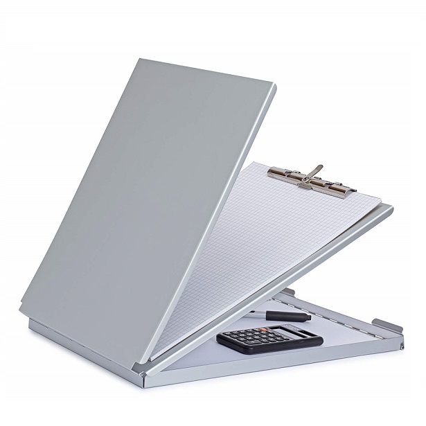 Aluminium clipboard MAULcase with storage box