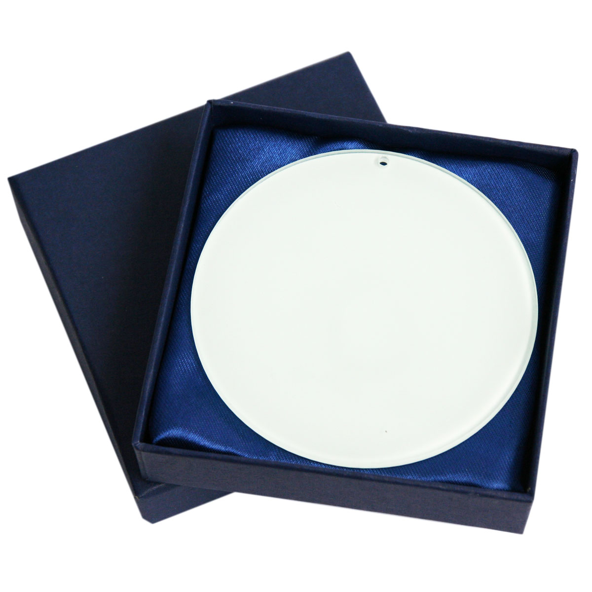 Glass medal for sublimation with box