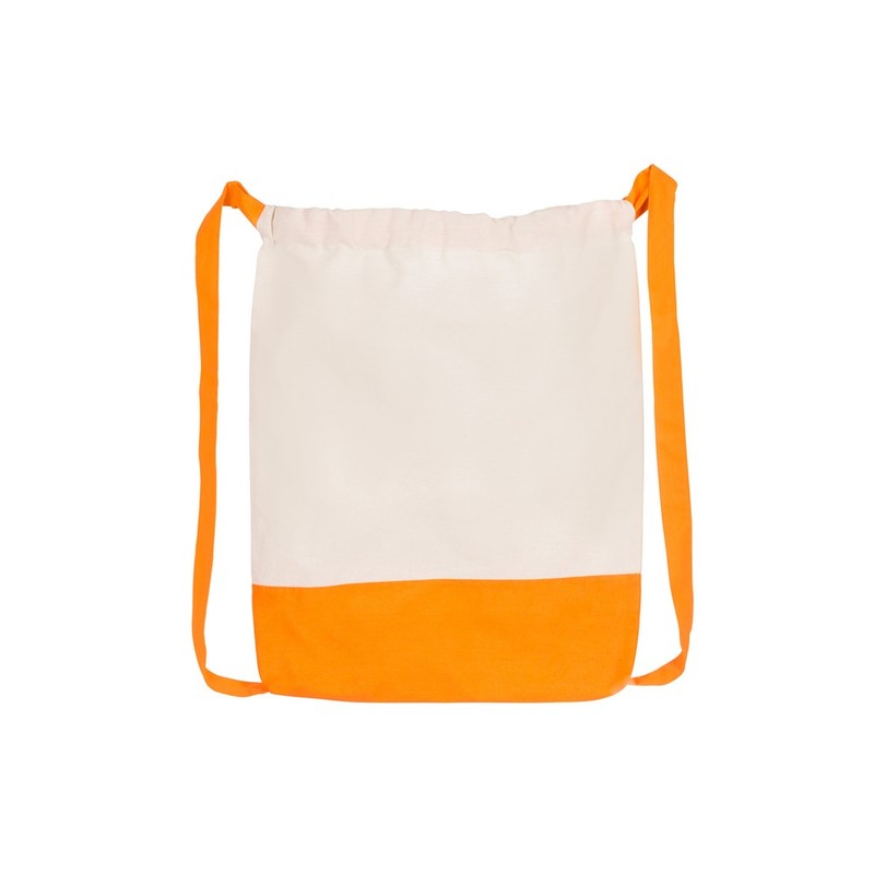 Double coloured sack with wide shoulder straps