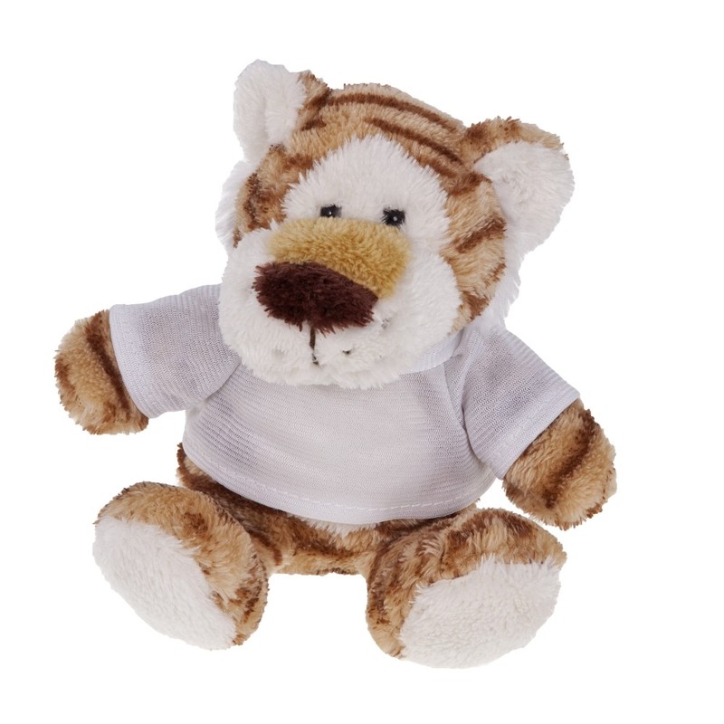 Teddy tiger with a white T-shirt for sublimation