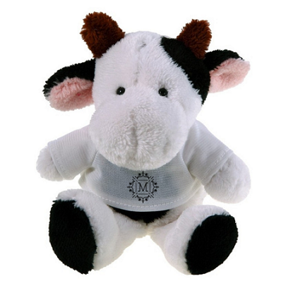 Teddy cow with a white T-shirt for sublimation