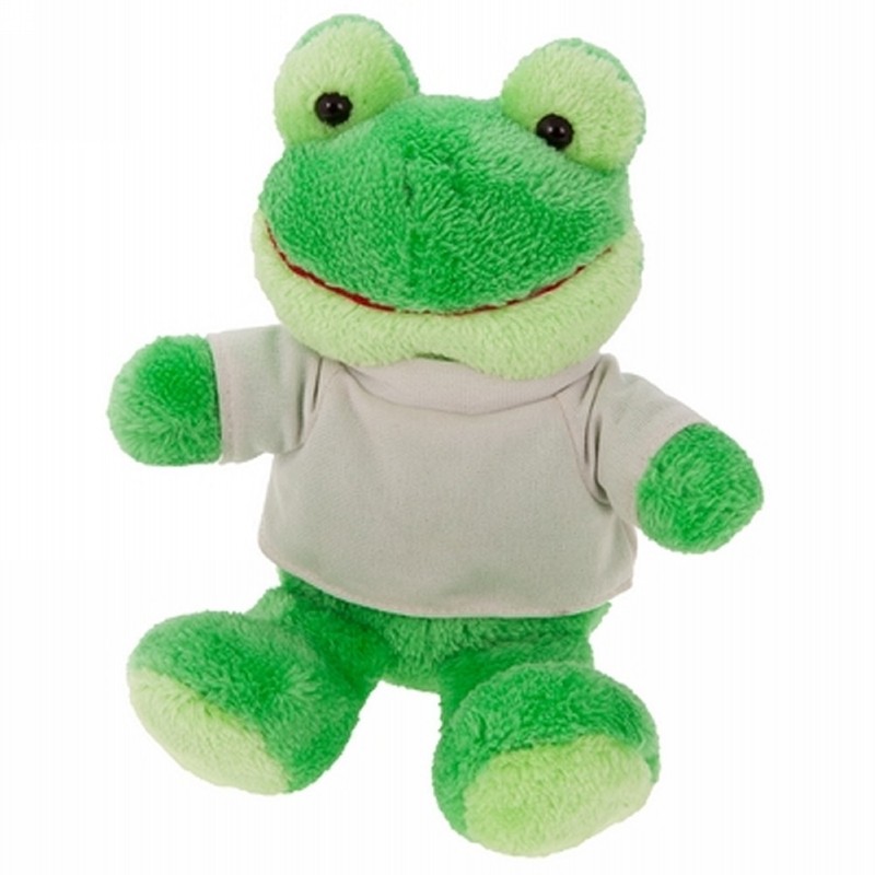 Teddy frog with a white T-shirt for sublimation