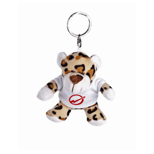 Key ring plushy panther with t-shirt for overprint
