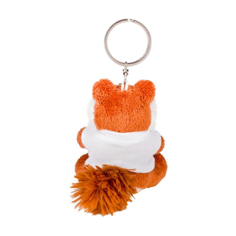 Key ring plushy fox with t-shirt for sublimation