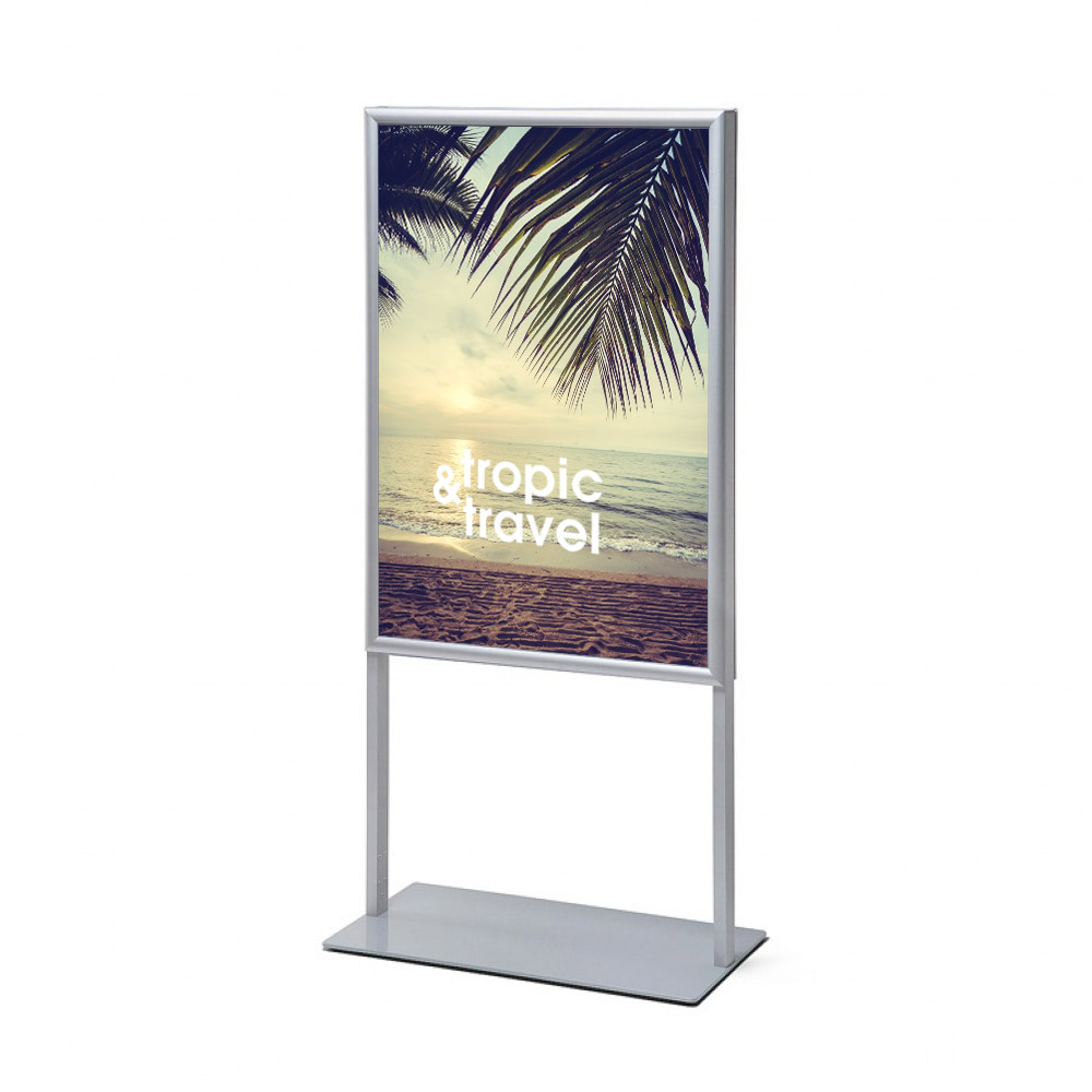 Dwustronny stojak informacyjny na plakaty (format 70 x 100 cm)