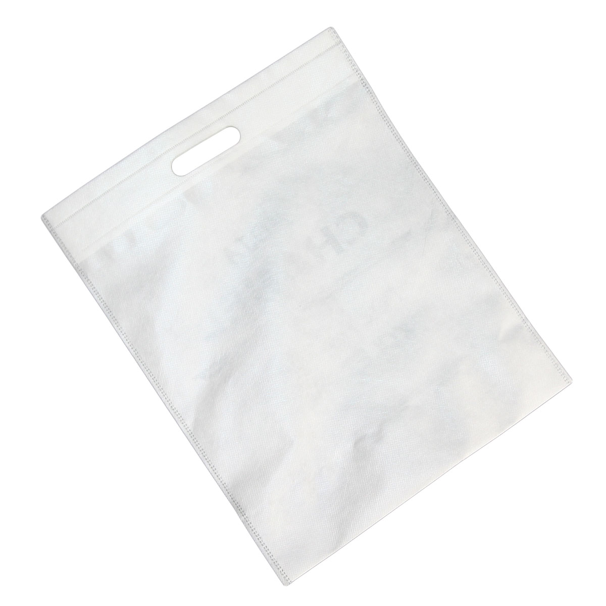 Biała torba ekologiczna na zakupy do sublimacji z wyciętymi uszami - 10 sztuk