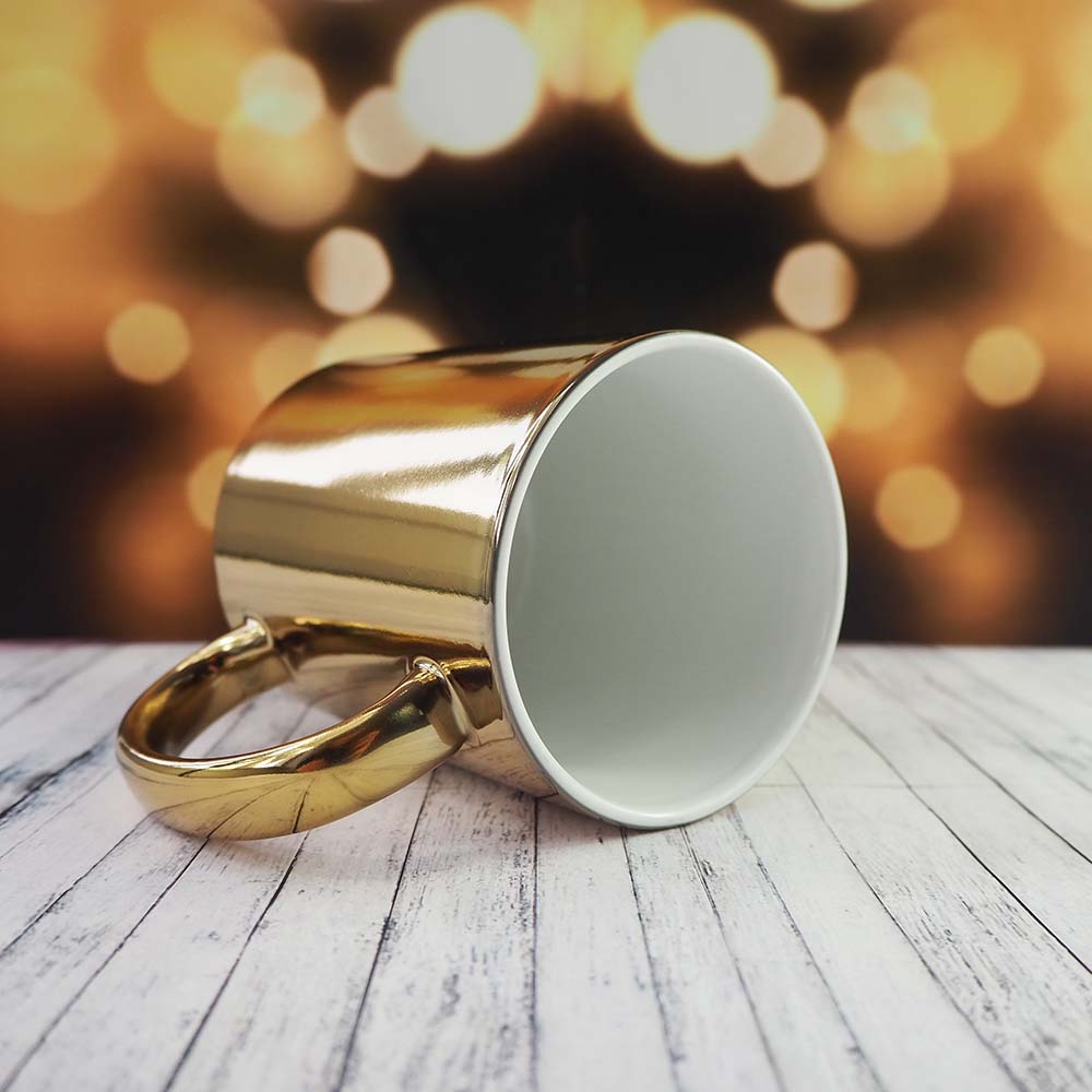 Glossy metallic sublimation mug