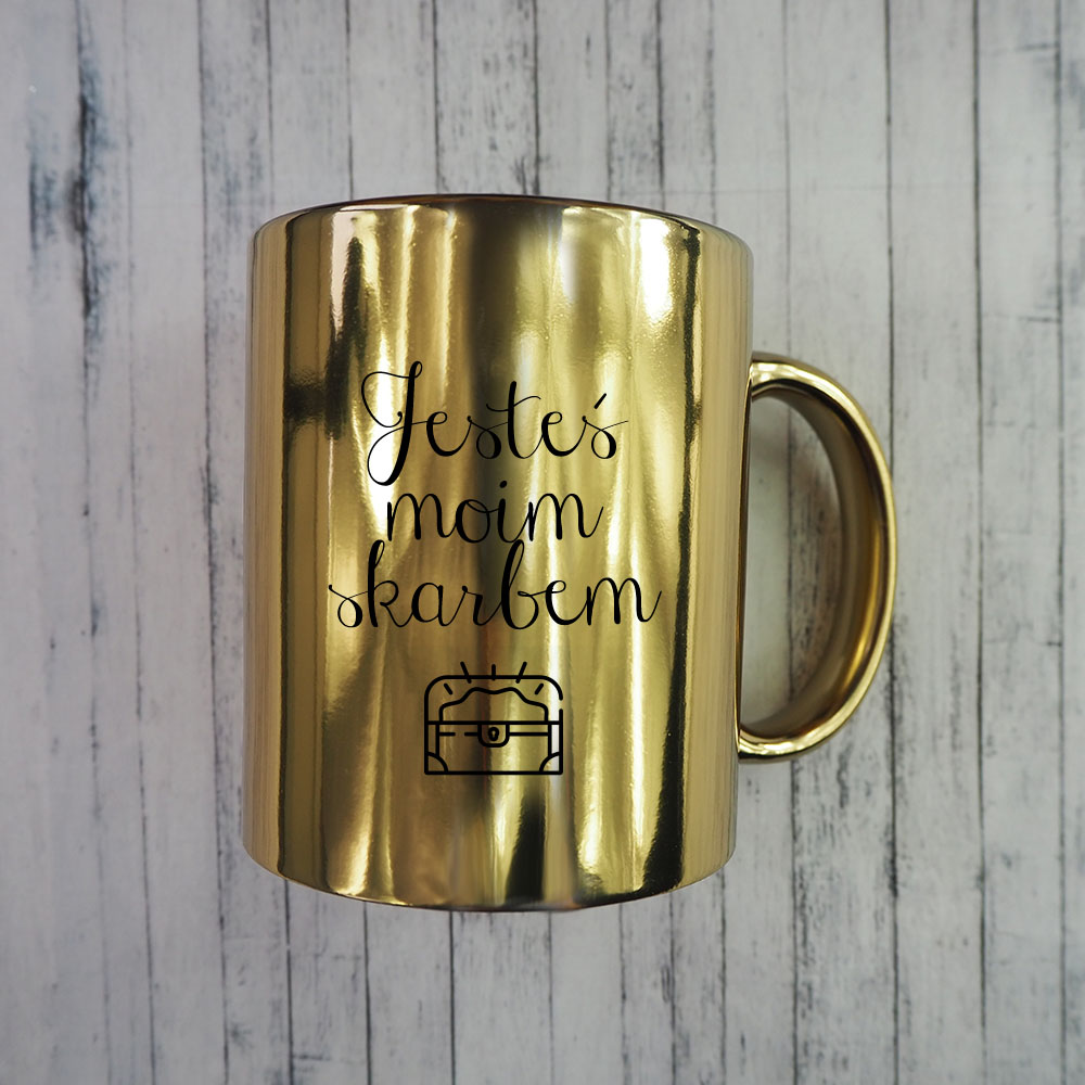 Glossy metallic sublimation mug