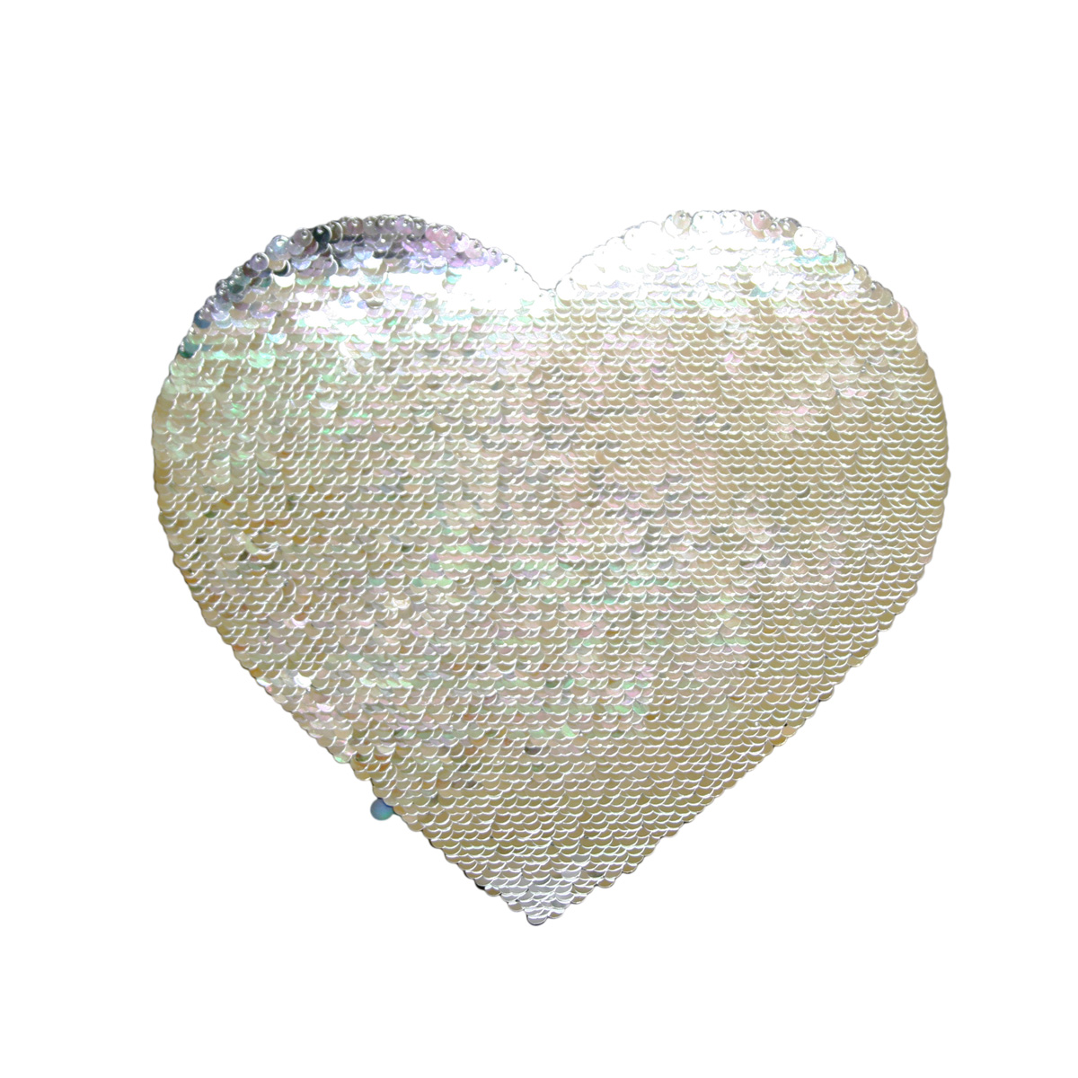 Heart-shaped two-color thermo sequins for sublimation