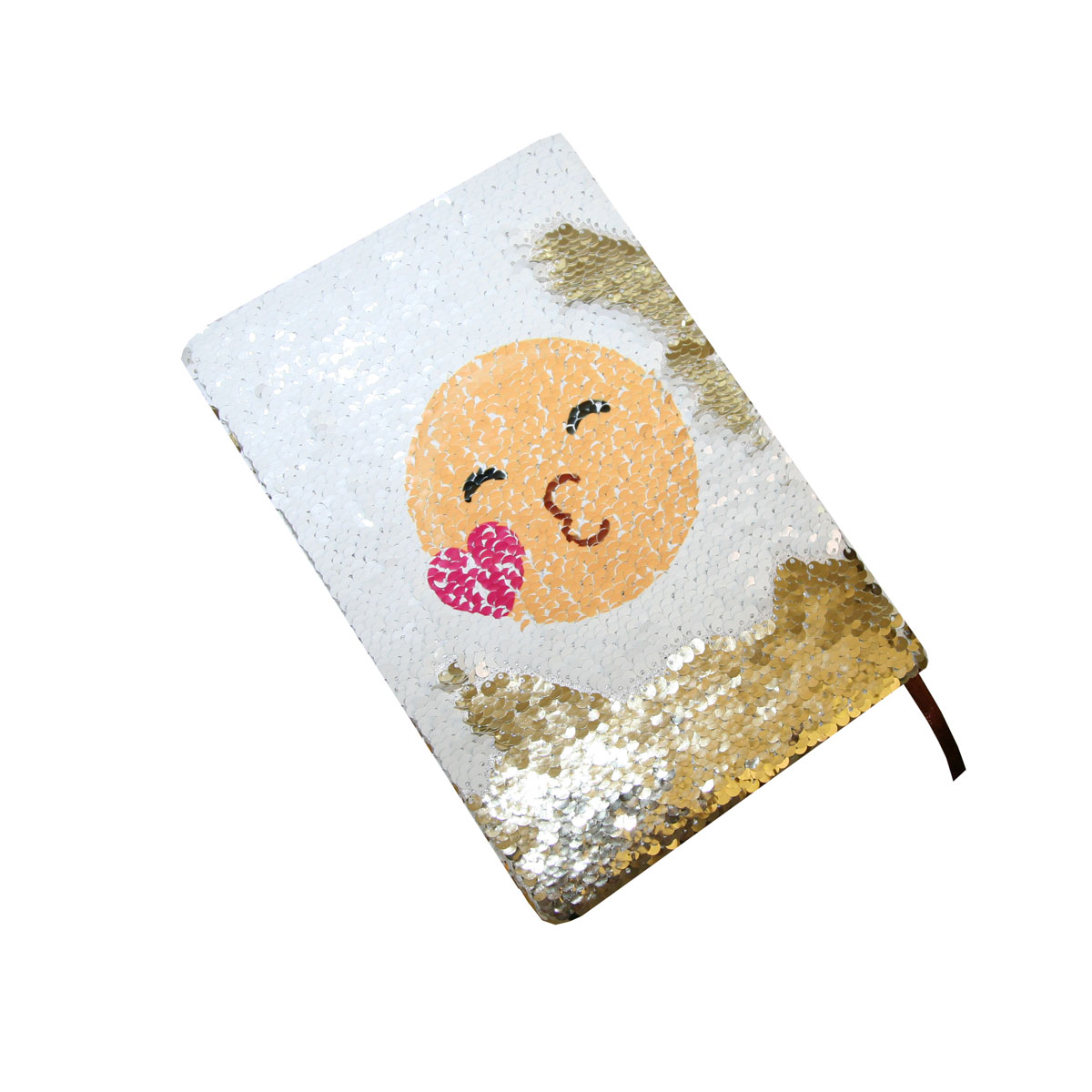 Notebook - diary with two-color thermo sequins for sublimation cover