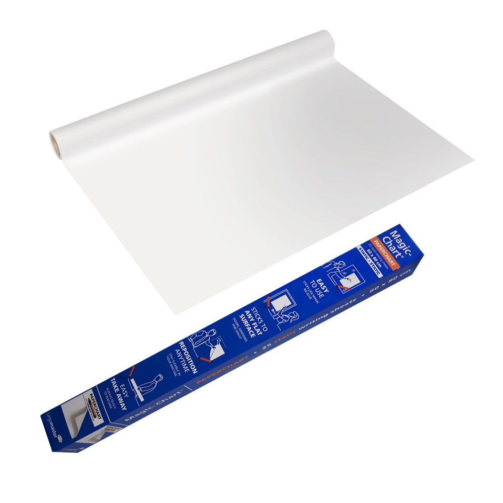 Magic Chart paperchart - self-adhesive flipchart film with marker