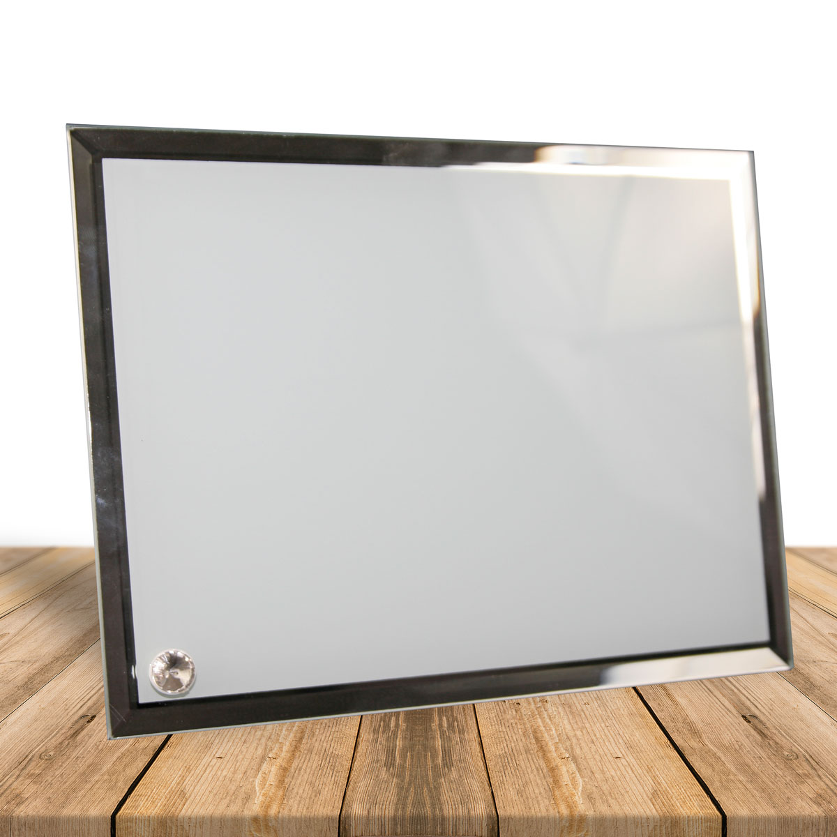 Glass picture frame for sublimation with mirror edge