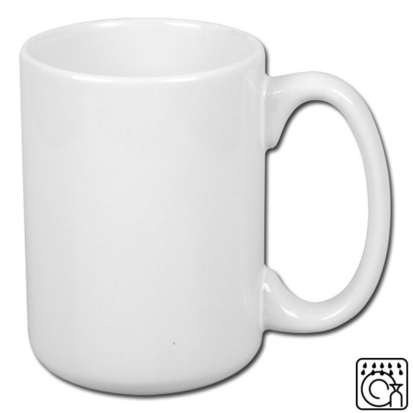 Big mug for sublimation with an oval handle