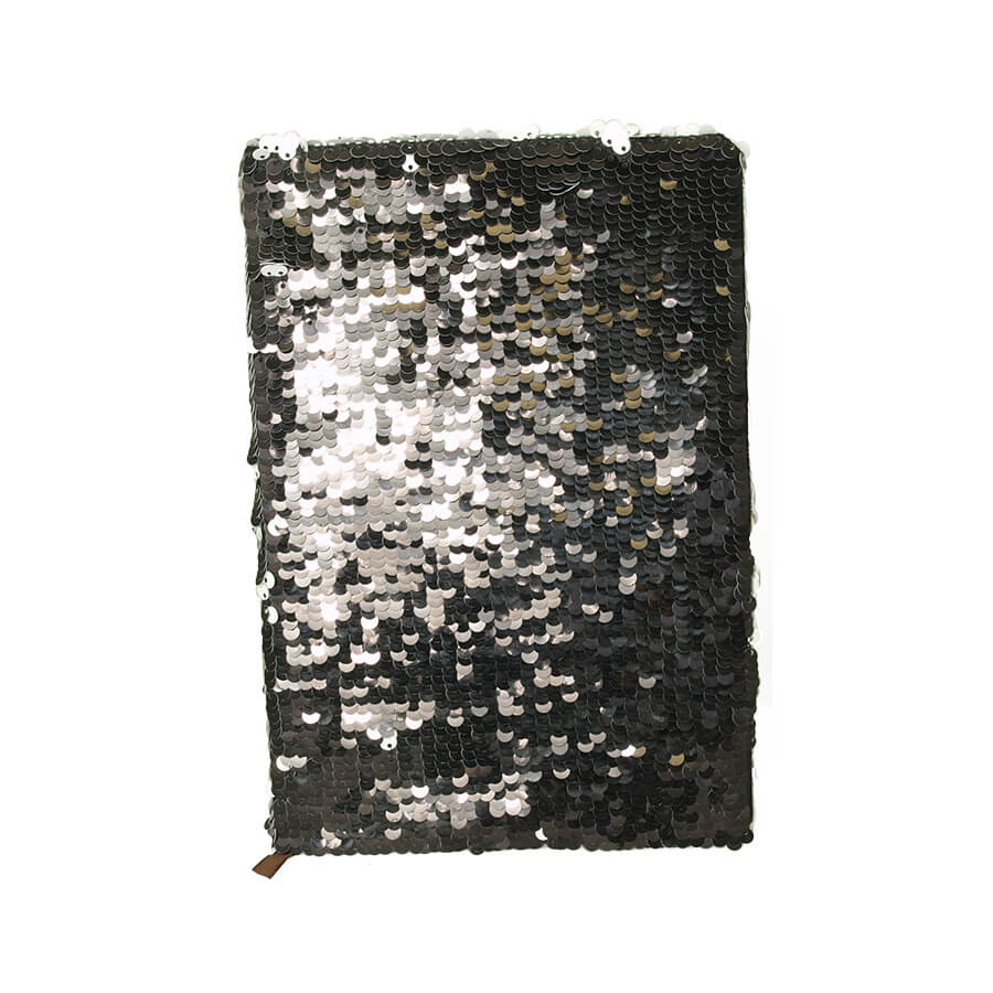 Notebook - diary with two-color thermo sequins for sublimation cover