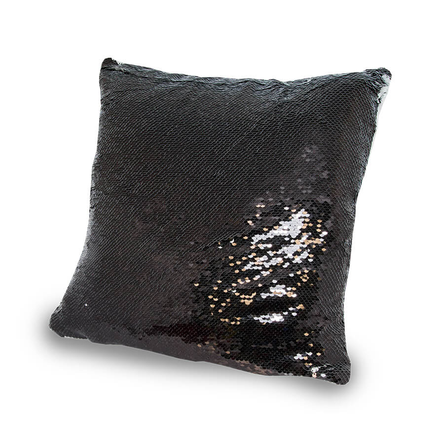 Cushion cover with two-color thermo sequins for sublimation