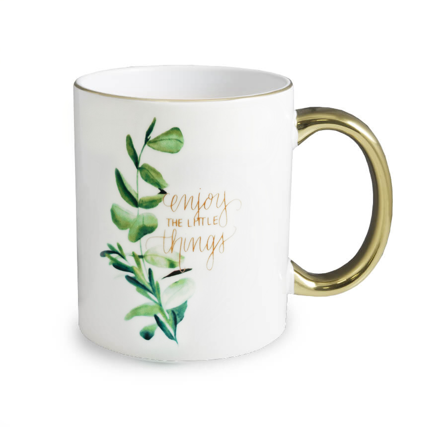 Color handle sublimation mug