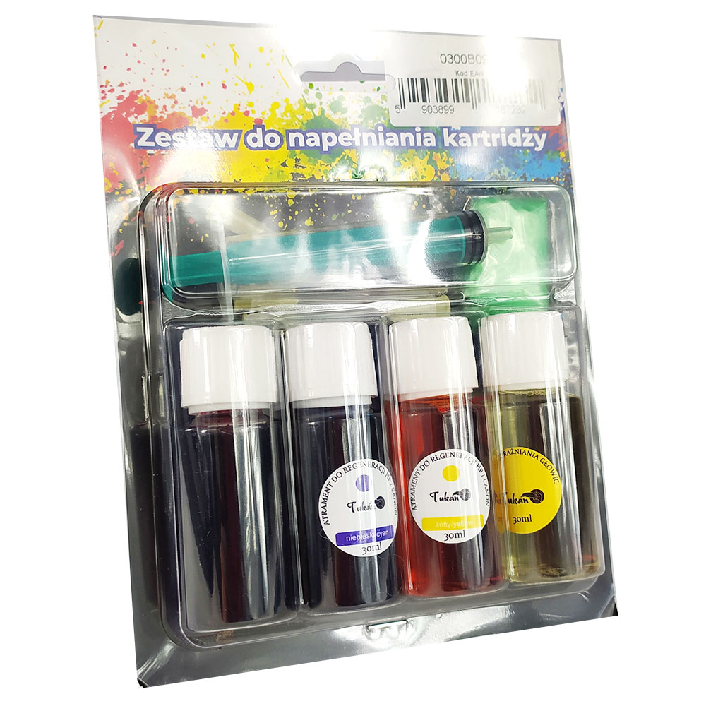 Zestaw do napełniania kartridży Refill Kit + płyn udrażniający