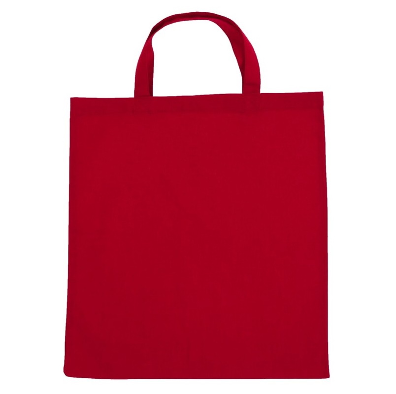 Cotton bag with short handle