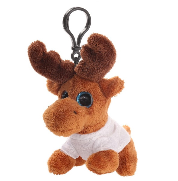 Key ring plushy reindeer with t-shirt for sublimation