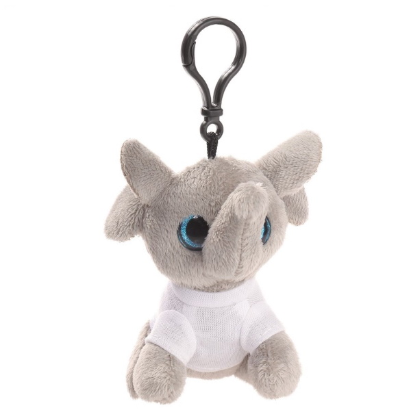 Key ring plushy elephant with t-shirt for sublimation