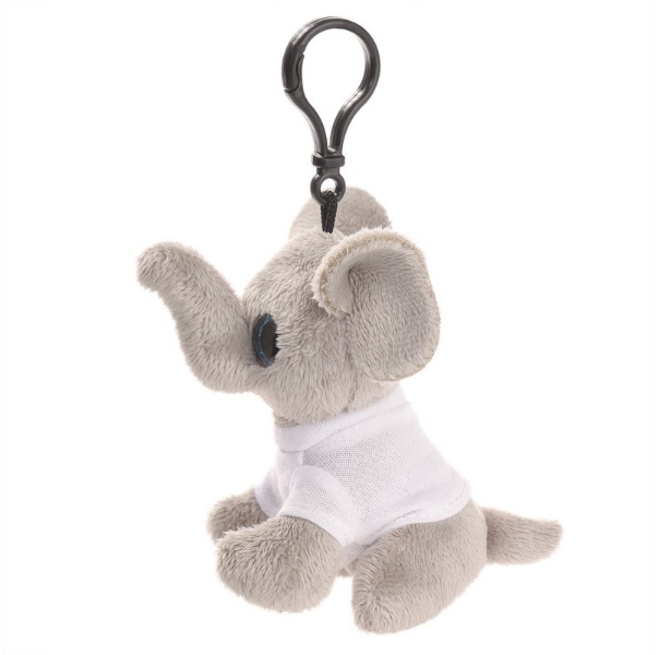Key ring plushy elephant with t-shirt for sublimation