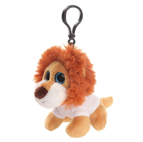 Key ring plushy lion with t-shirt for sublimation
