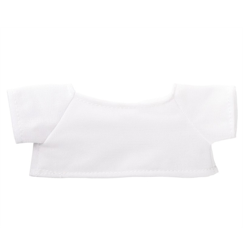 Beige teddy bear with T-shirt suitable for sublimation