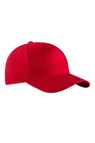 Peaked cap 5-panels with metal clip