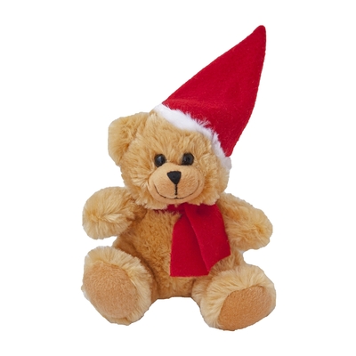 Brown Christmas teddy bear