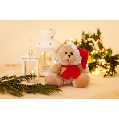 Brown Christmas teddy bear