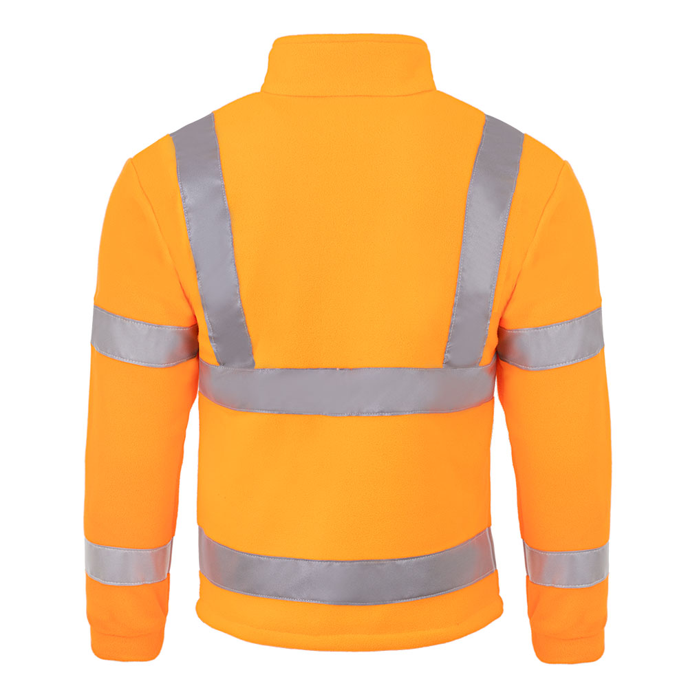 Bluza polarowa męska odblaskowa - Premium