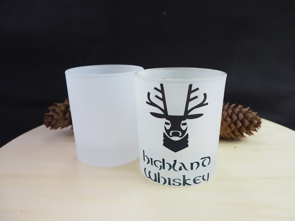 Whisky glass for sublimation
