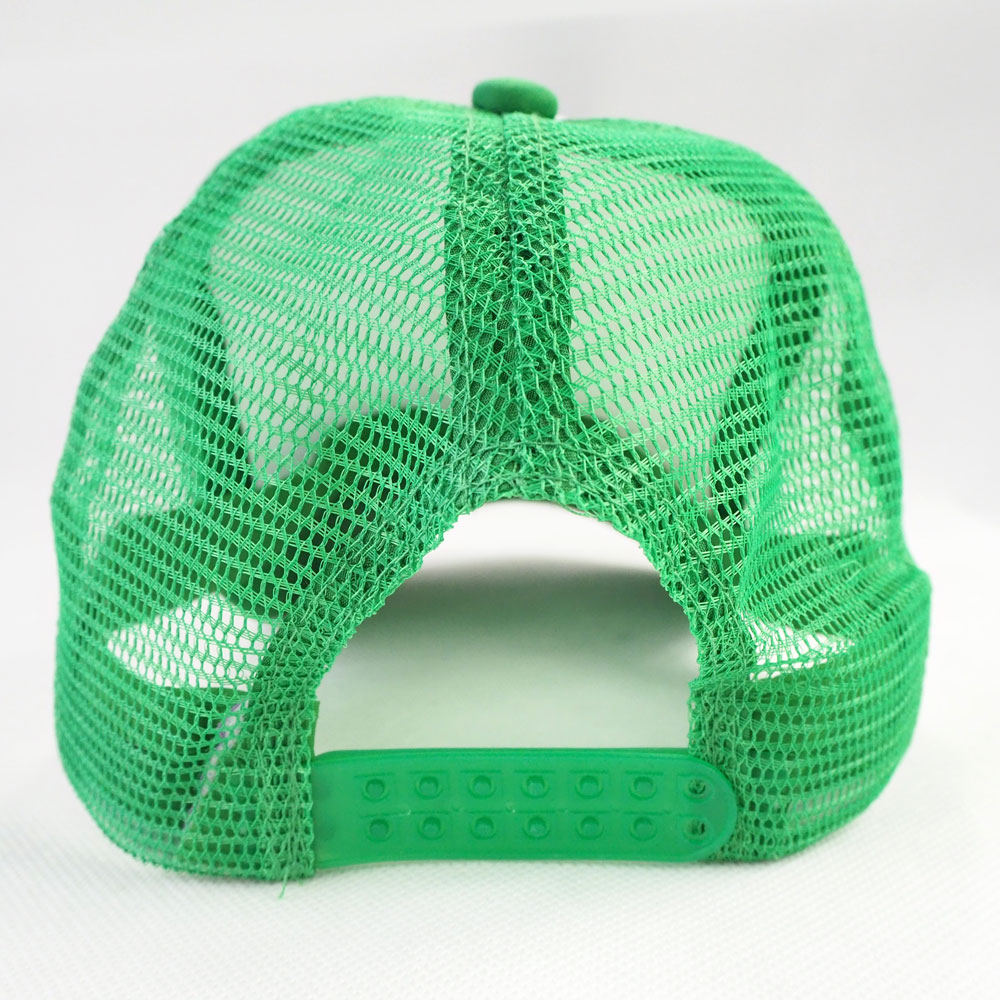 Cap with mesh back panels for sublimation